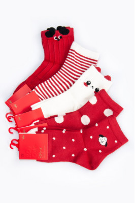 Шкарпетки дитячі новорічні кашемір 